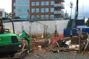 concrete work mixed use retail office