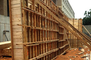 cast in place wall at hotel