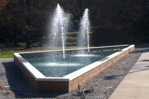 concrete water fountain