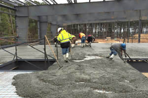 industrial building concrete floor